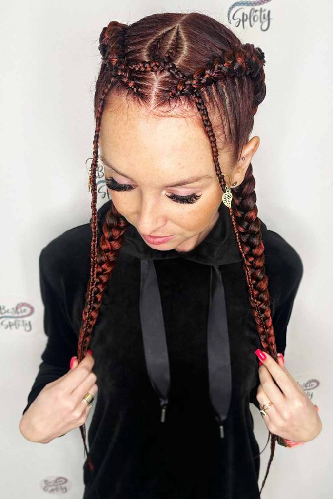 Dutch Braids Ideas + Design #cornrowbraids #braids