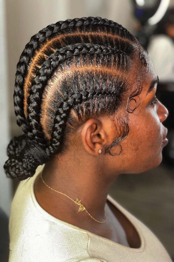 Sleek Low Braided Bun