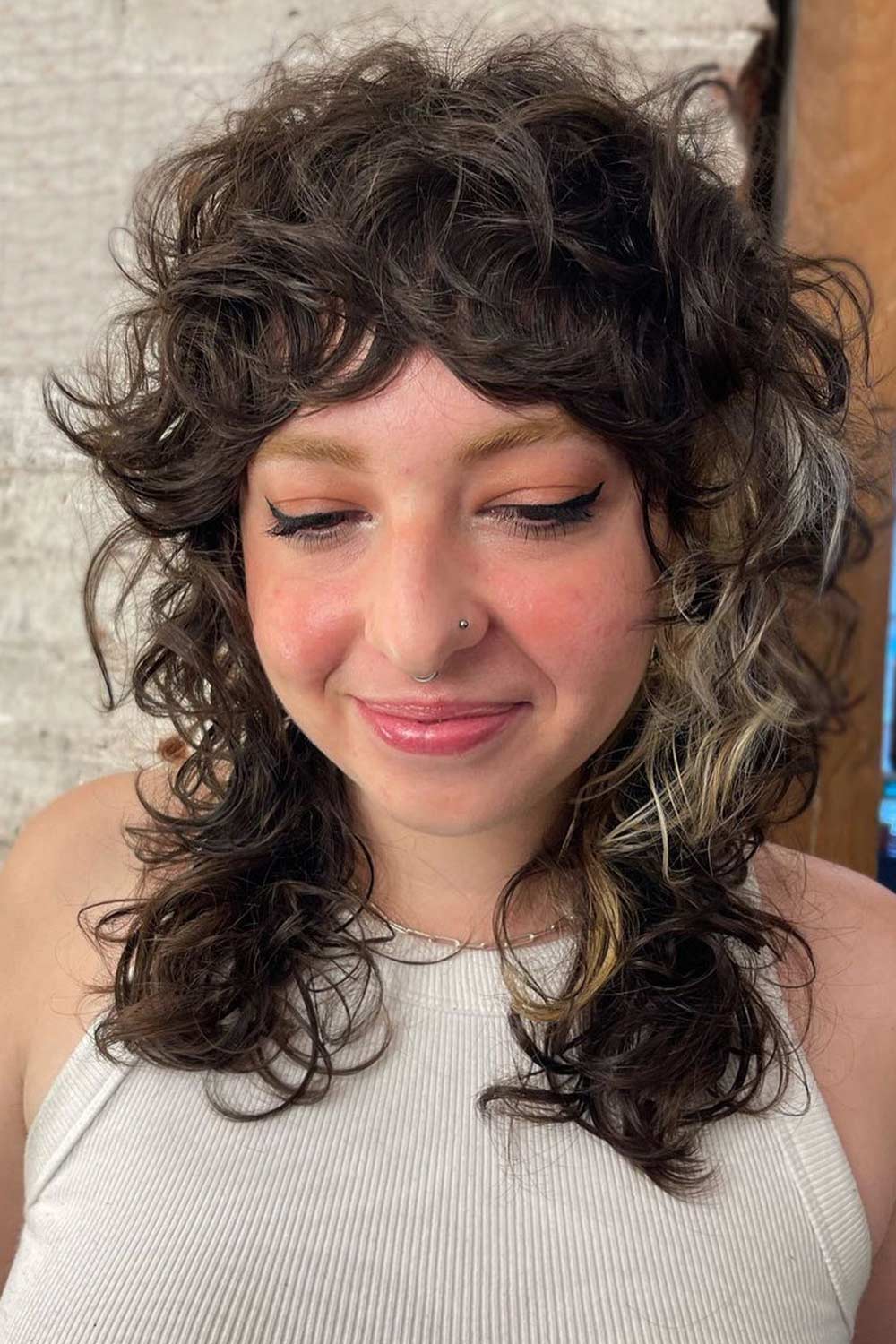 Thick Curly Hair Mullet