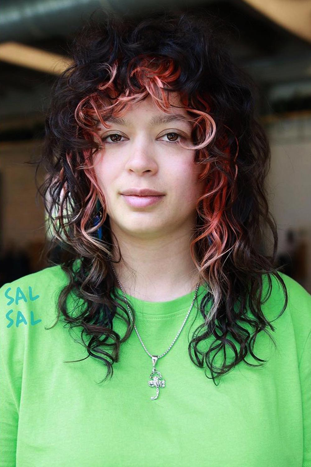 Shag Wolf Haircut with Curls