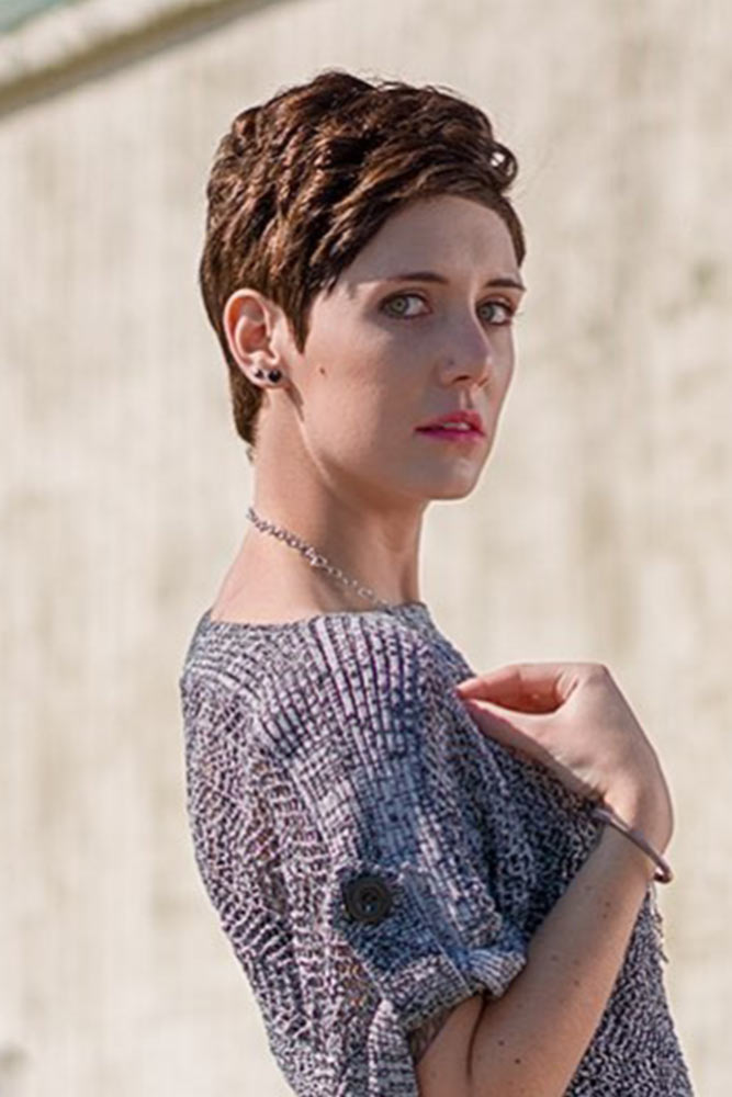 Cute Curly Pixie Cut