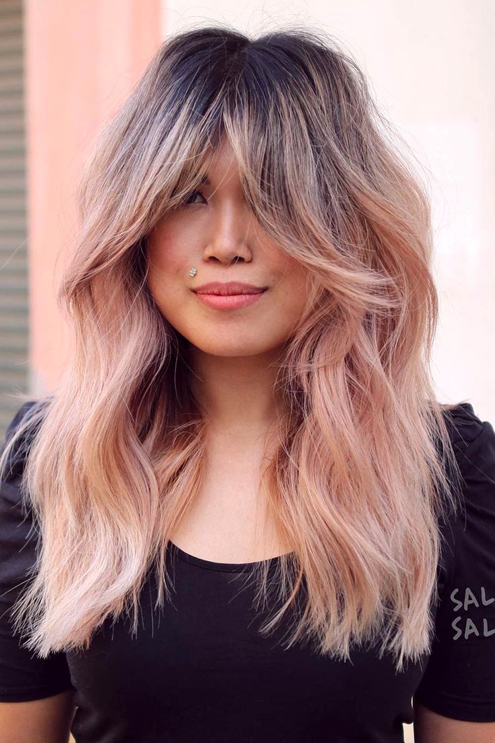 Long Romantic Hairstyle With Curtain Bang