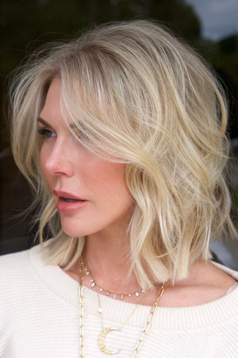 Curtain Bangs for Medium Hair