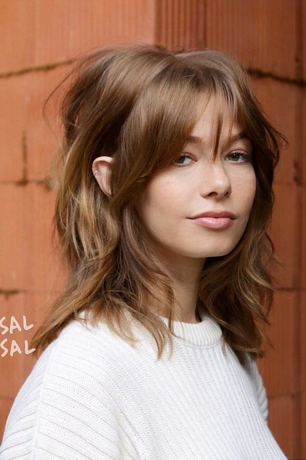 Trendy Shag Medium Hair With Bang