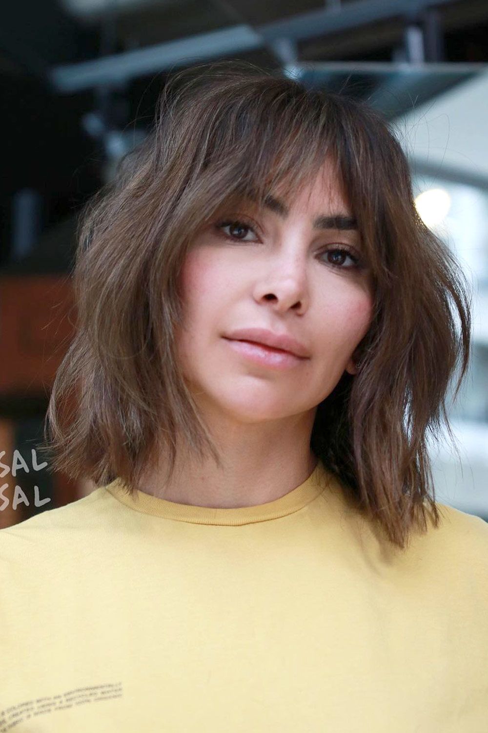 Shag Haircut With Curtain Bangs