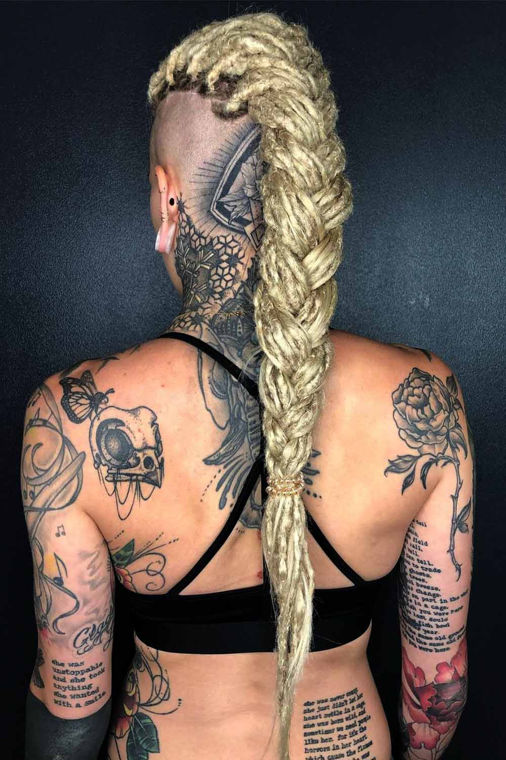 Braided Dreadlocks with Undercut