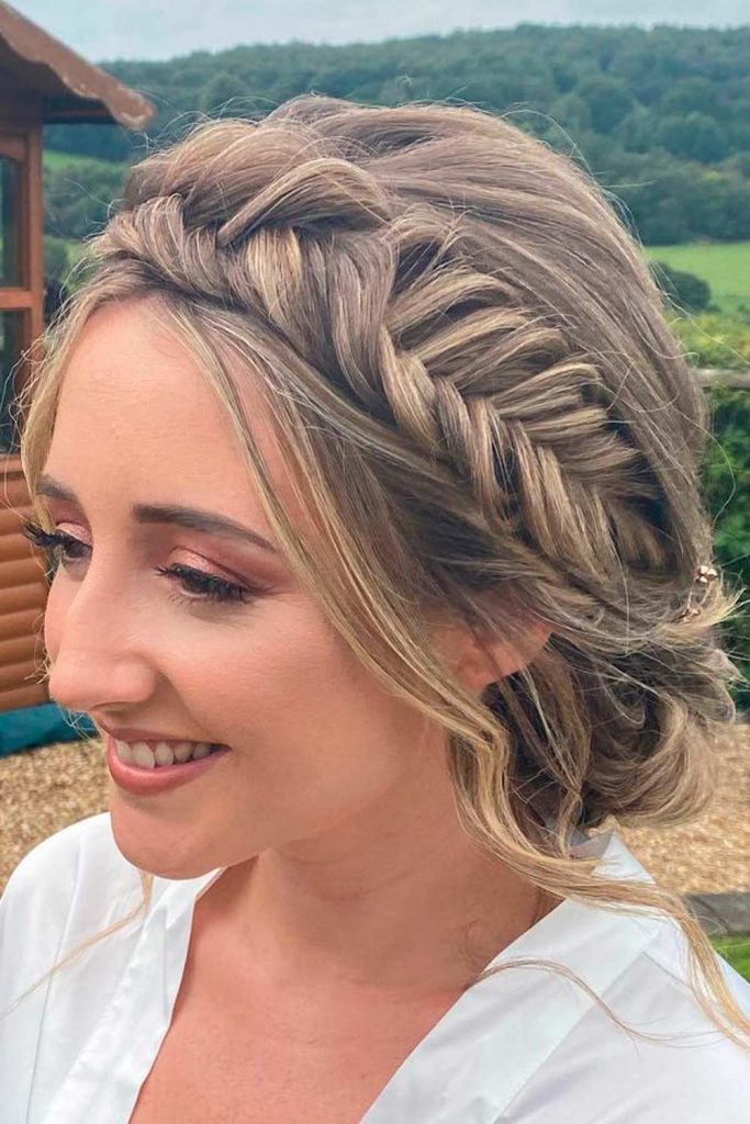 Fishtail Braided Hair Updos