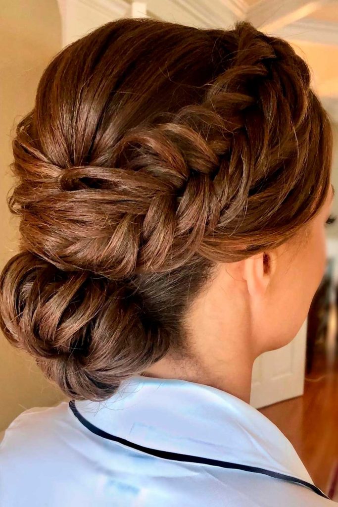Fishtail Braided Hair Updos