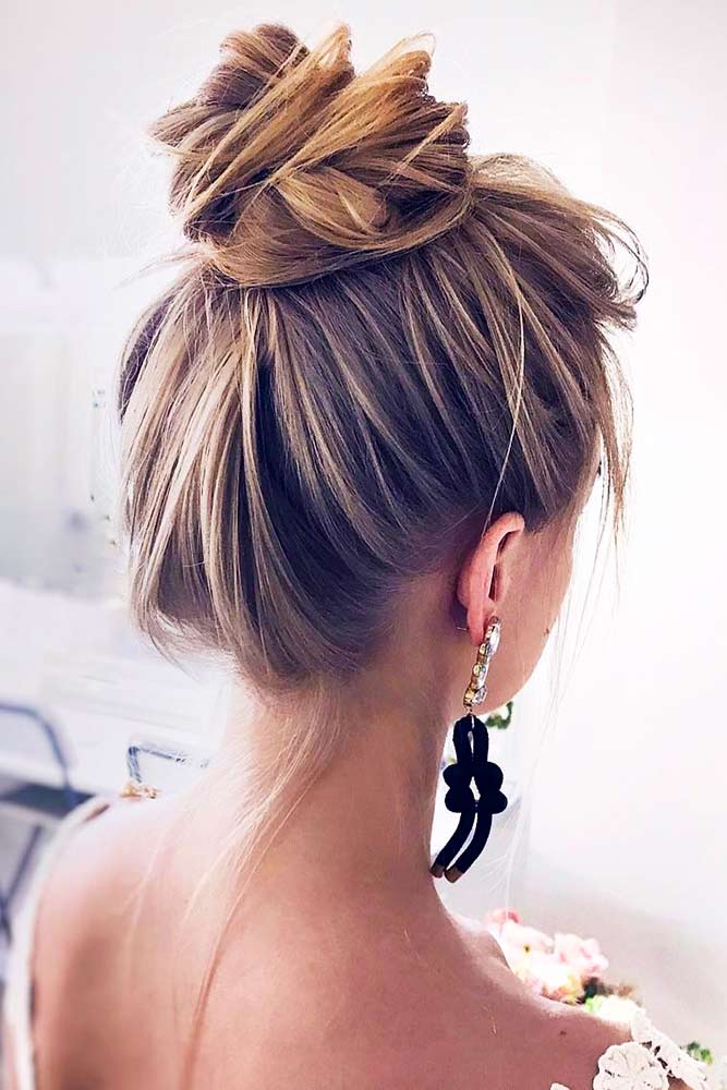 Exquisite High Bun For Long Hair #updo #bun #longhair