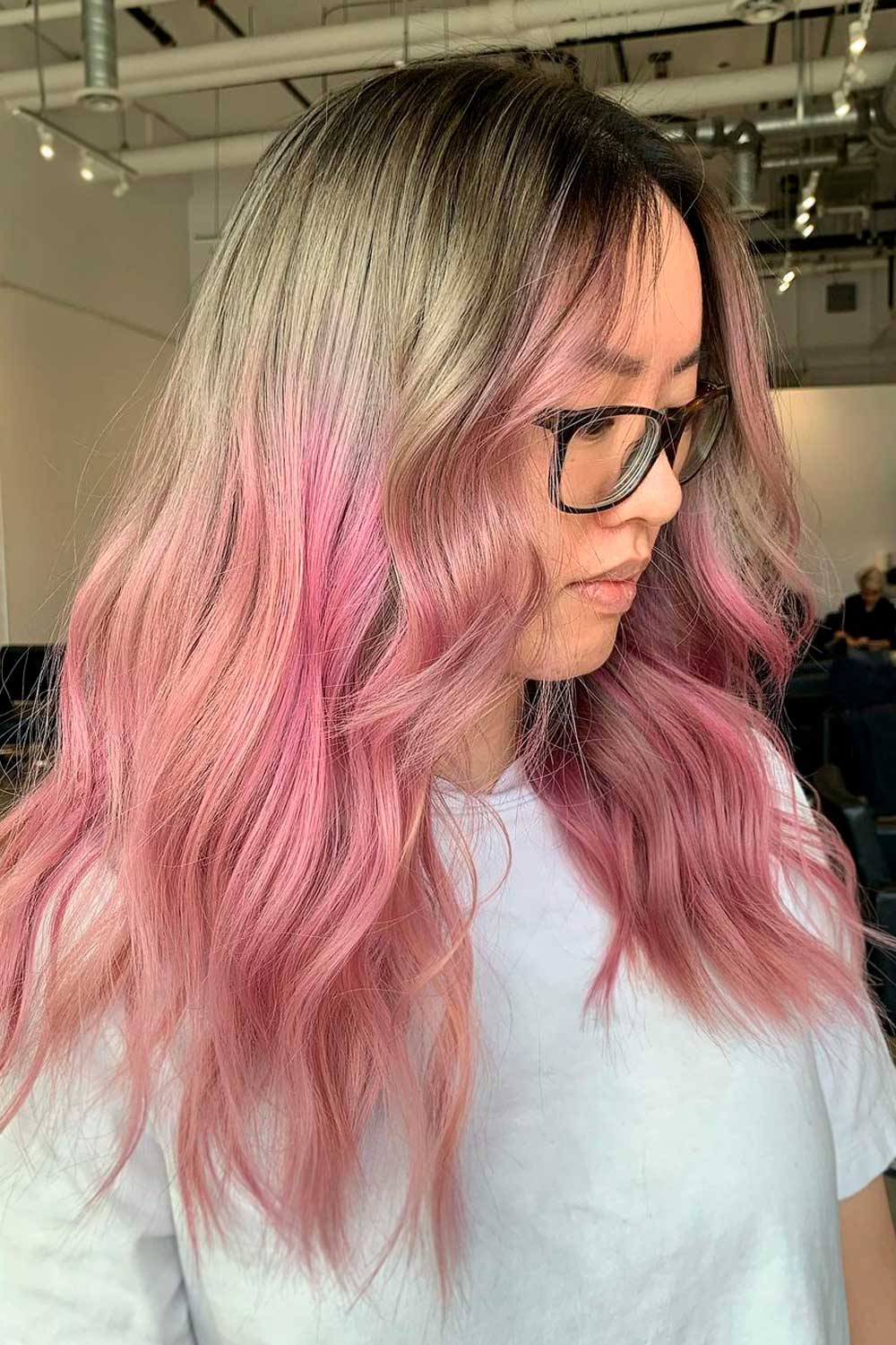 Ombre Hair with Framing Bangs