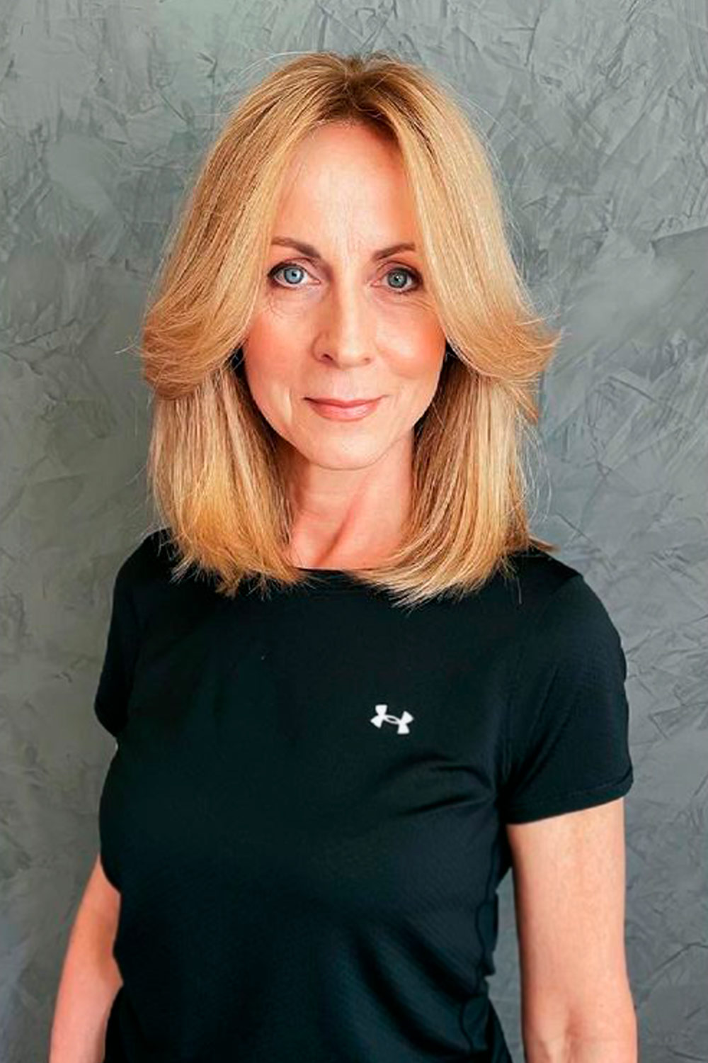 Straight Hair Long Bob with Face Framing Locks