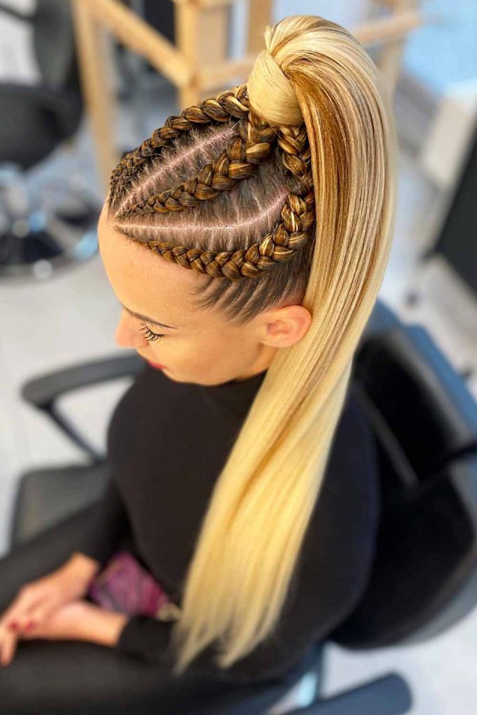 Cool Braided Ponytails #fallhairstylestrends #hairstylestrends #trends