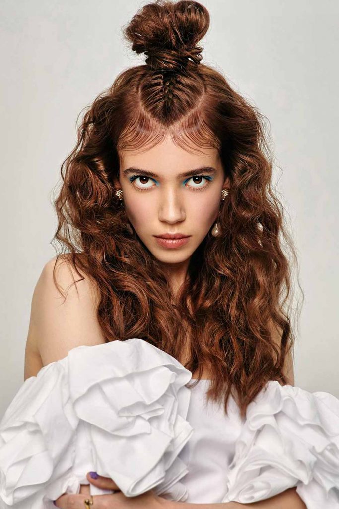 Braided Half-Up #fallhairstylestrends #hairstylestrends #trends