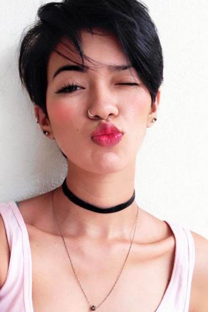 Long Pixie For Brunettes #brunettes #longpixie