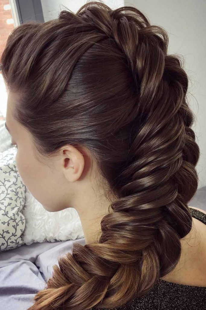 Messy Side French Braid