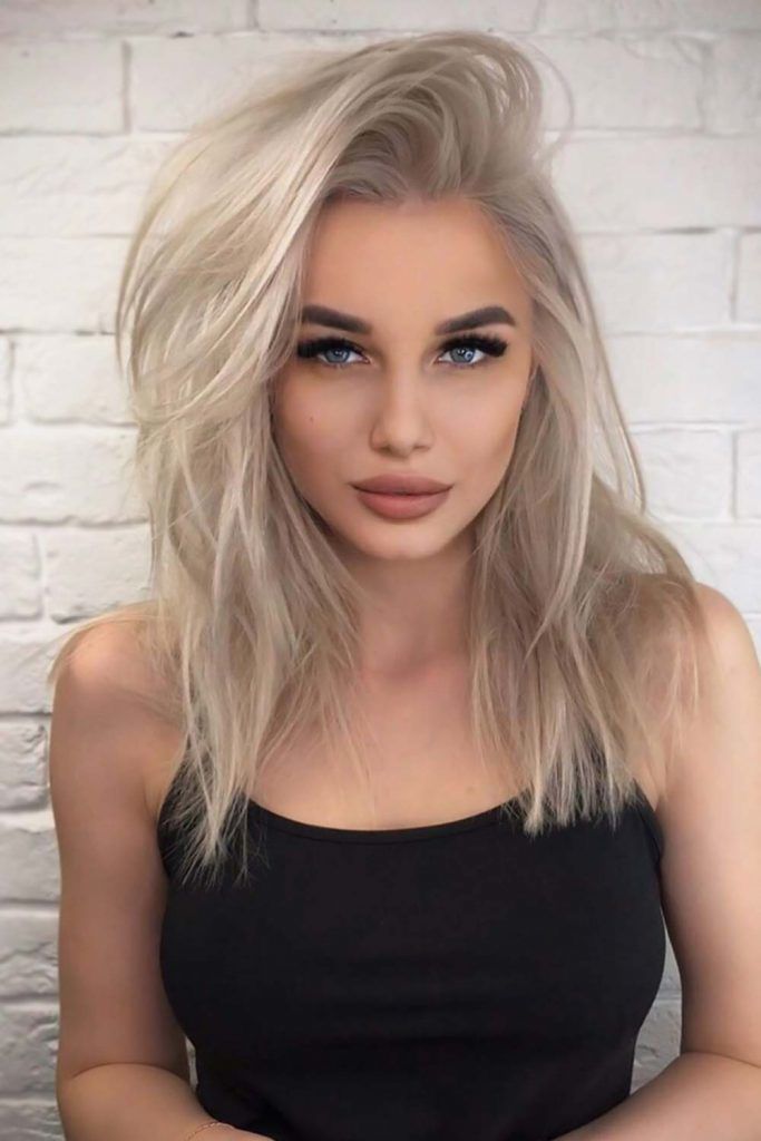 Medium Layered Style #haircutsforsquarefaces