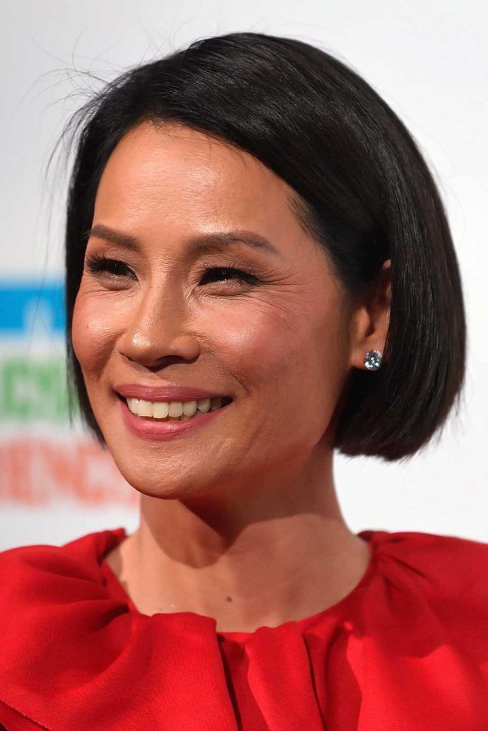 Lucy Liu #haircutsforsquarefaces