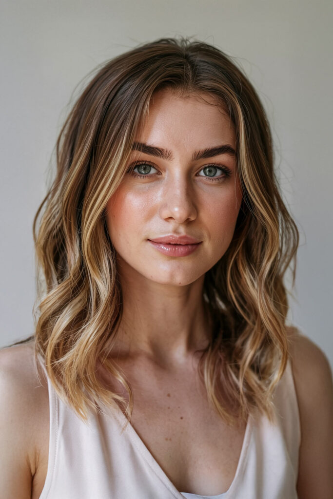 Blunt Wavy Bob Cut For Long Face