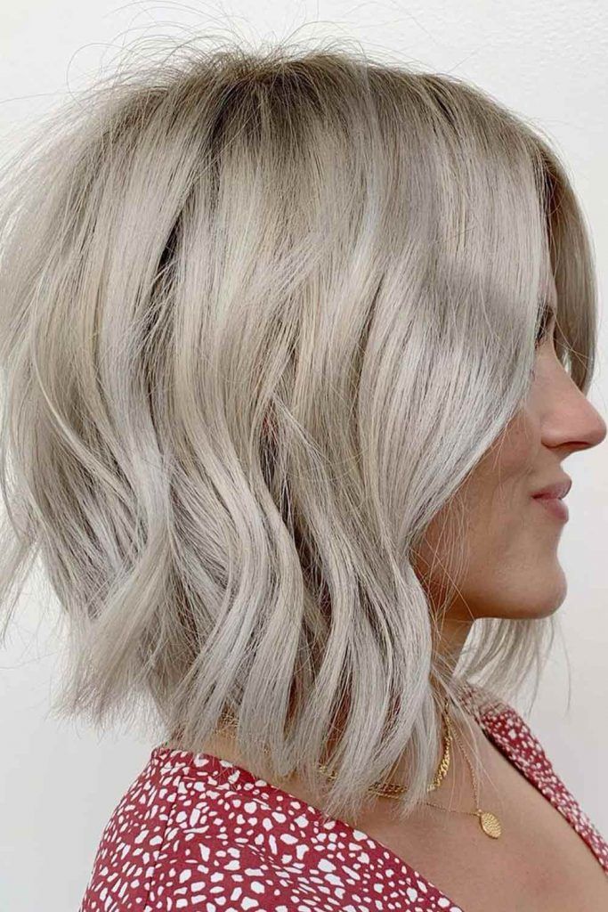 Blonde Inverted Bob
