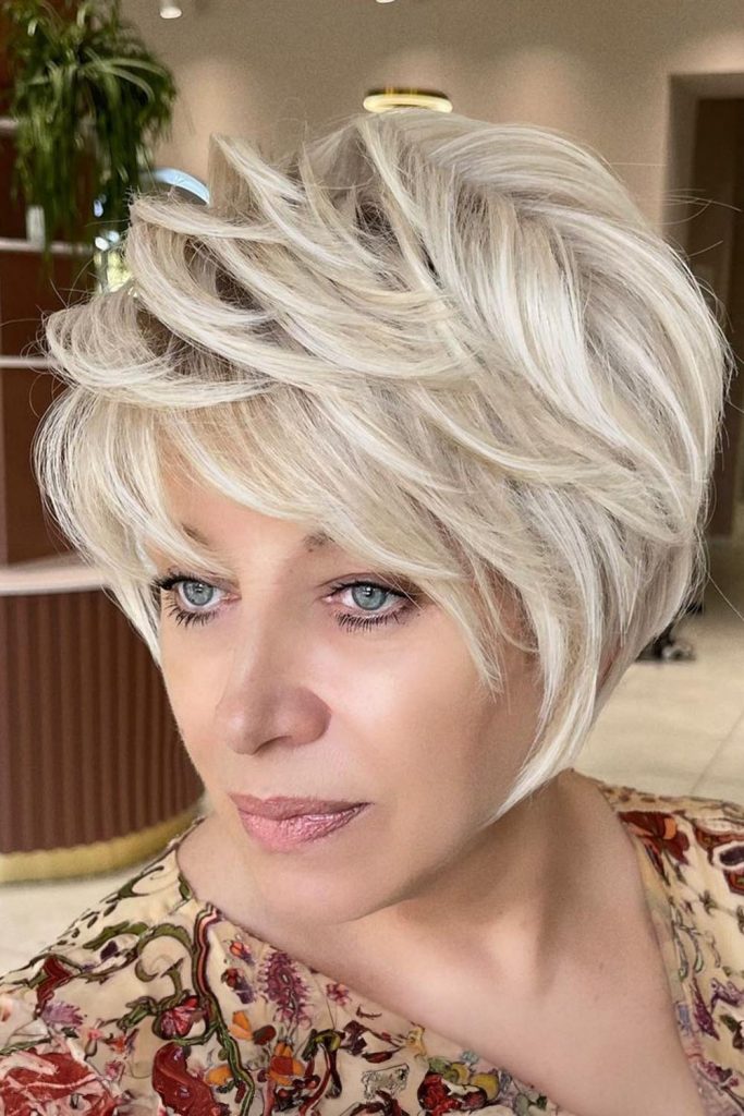 Blonde Layered Bob