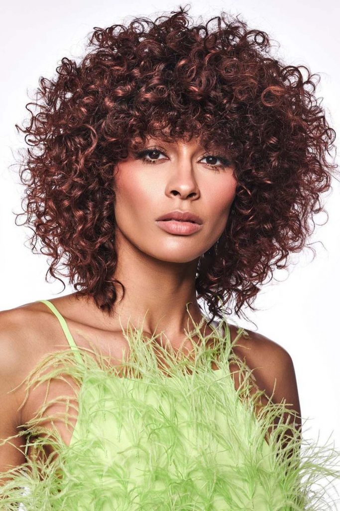 Coppery Shoulder Length Waves 