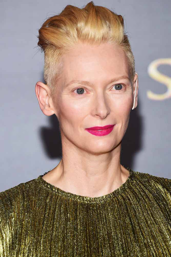 Slicked Back Pixie Styling #pixie #hairstylesforwomenover50