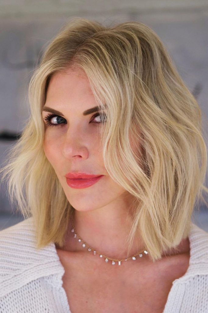 Wavy Blonde Styling For Thin Hair