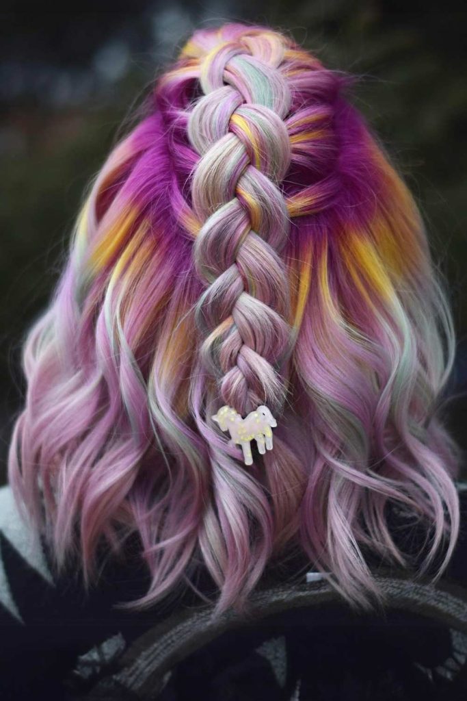 Pink & Yellow #blondeombrehair #blondeombre #ombrehaircolor