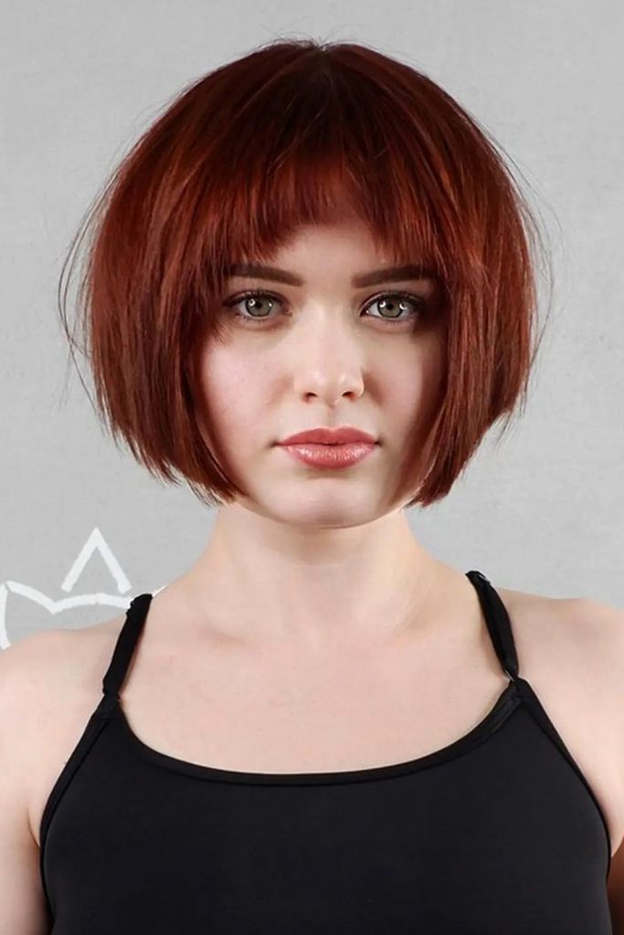 Face-Framing Bangs and Short Bob