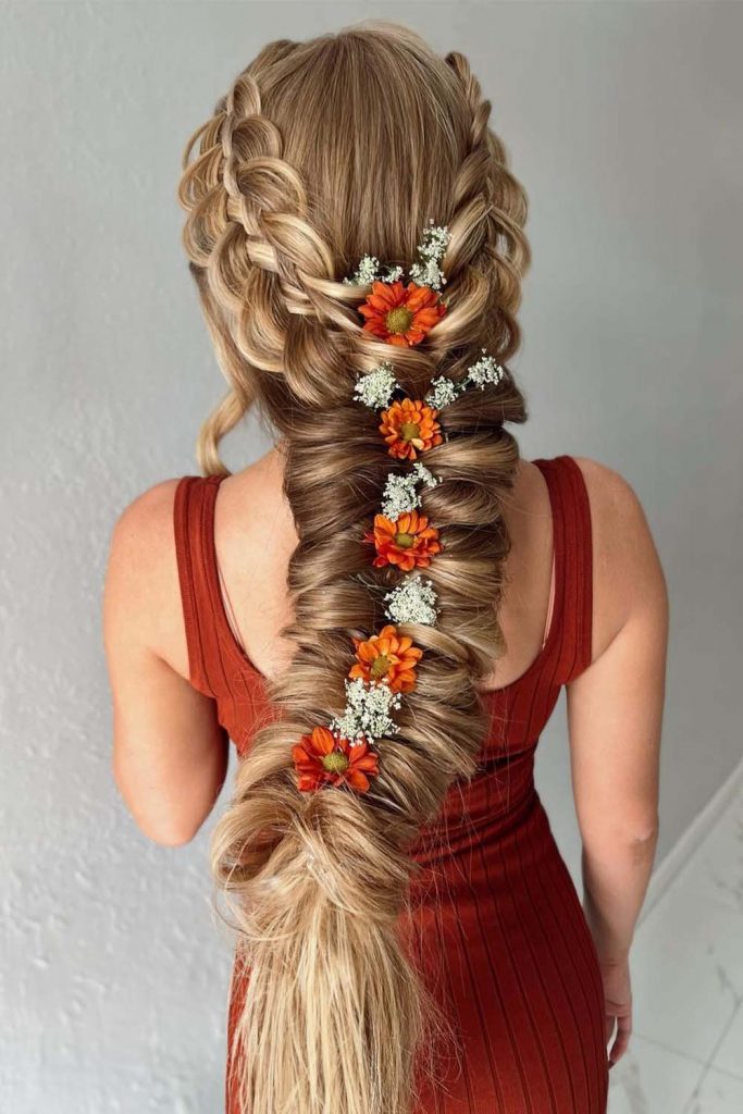 Big Textured Dutch Braid
