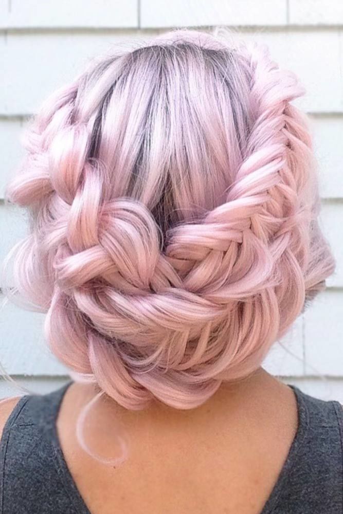 Messy Hair With Crown Braid #crownbraids #braids