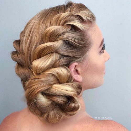 Low Bun With A Twist-Away Crown