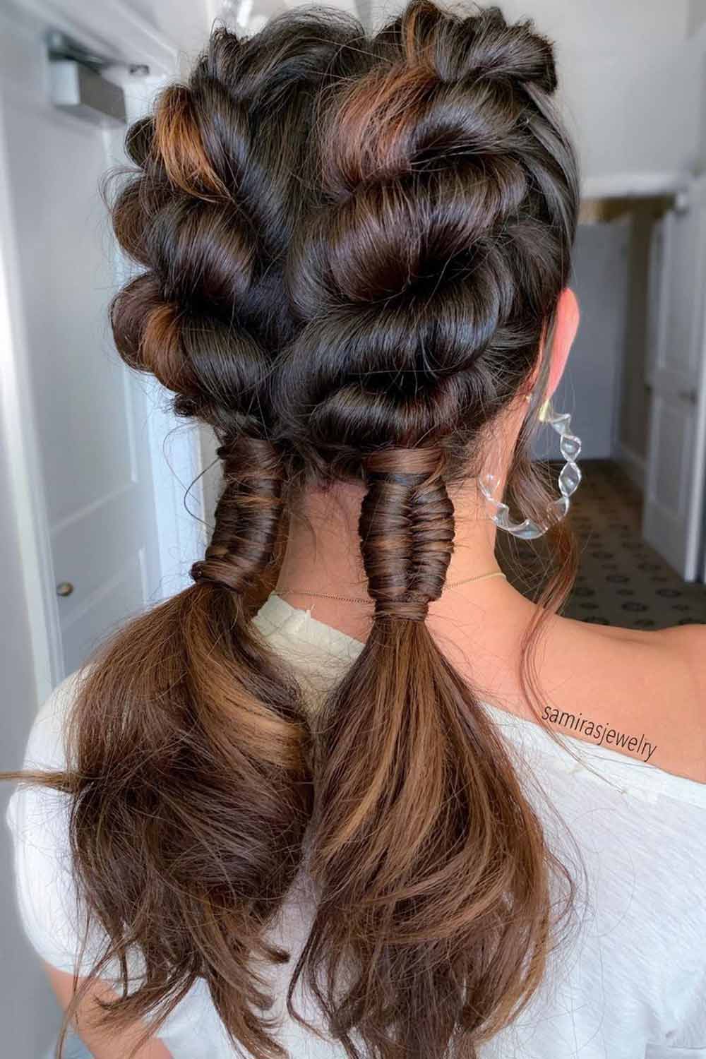 Twisted Low Ponytail