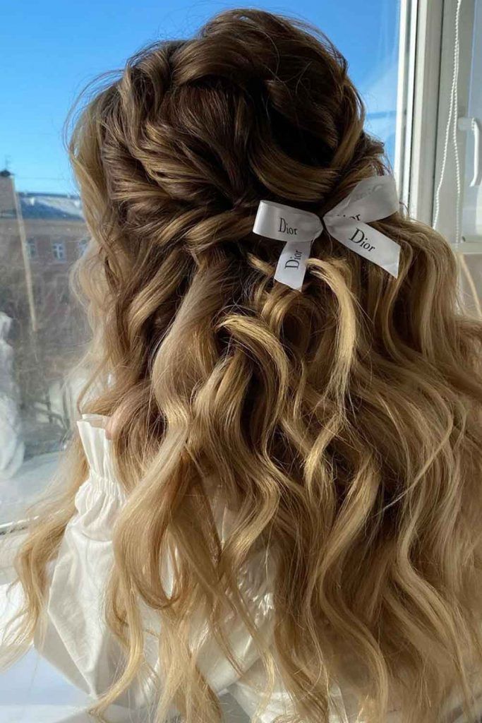 Half Up Messy Hairstyle