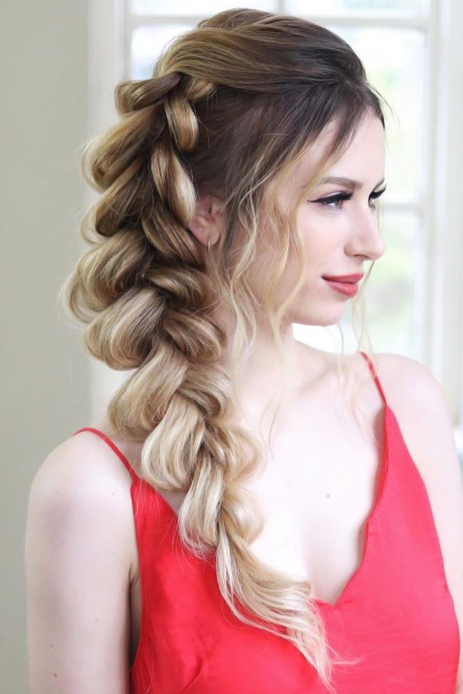 Voluminous Pull Through Side Braid #thinhair #hairtypes