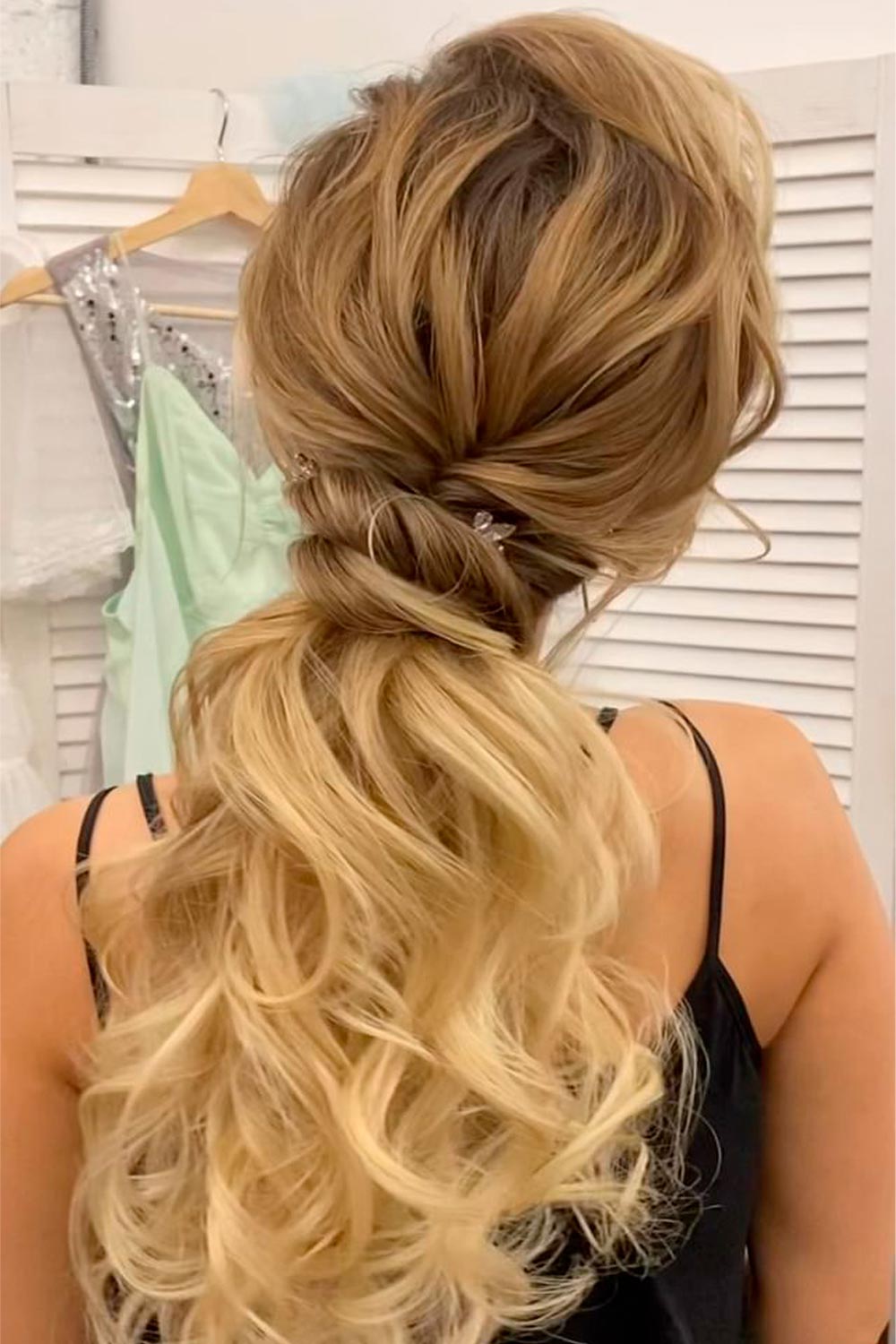 Twisted Low Ponytail
