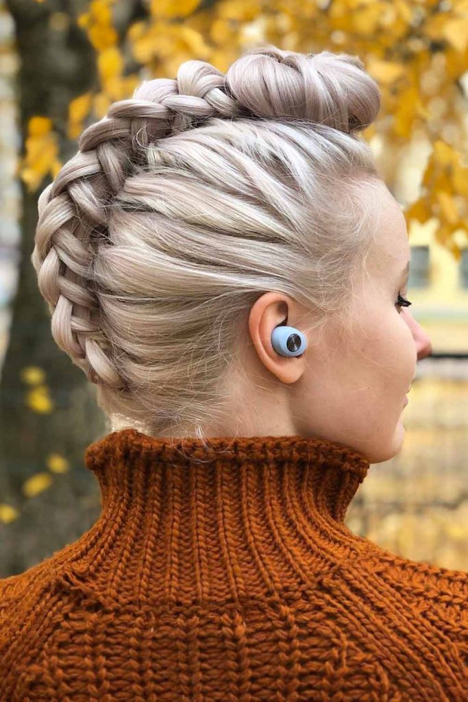 Unicorn Braid And Bun #thinhairstyles #thinhair #hairstyles