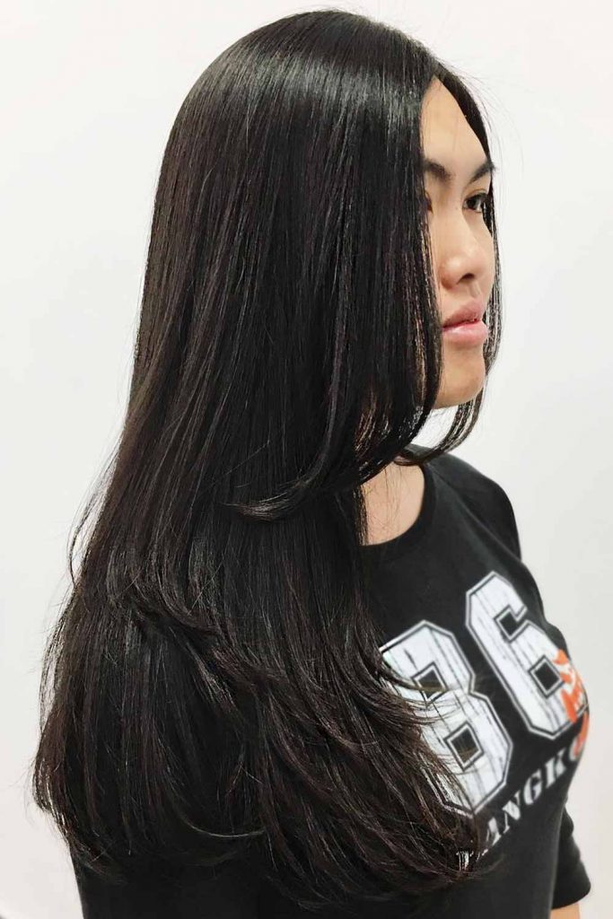 Long Disconnected Choppy Layers #layeredhaircuts #layeredhair #haircuts