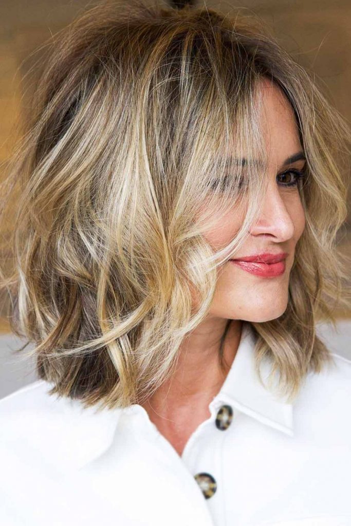 Shoulder Length Layered Haircuts #layeredhaircuts #layeredhair #haircuts