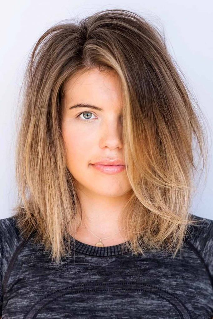 Mid-length Two-tier for Thick Hairstyle #layeredhaircuts #layeredhair #haircuts