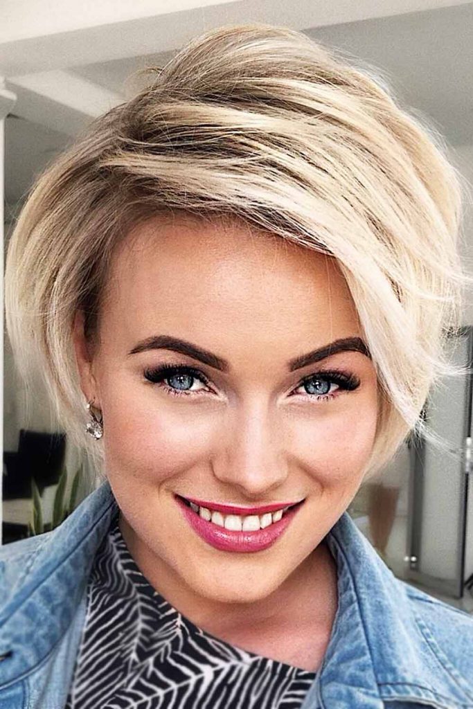 Side-Parted Layered Pixie #layeredhaircuts #layeredhair #haircuts