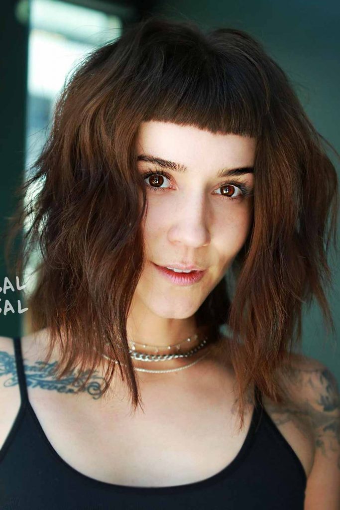 Baby Bangs #layeredhaircuts #layeredhair #haircuts