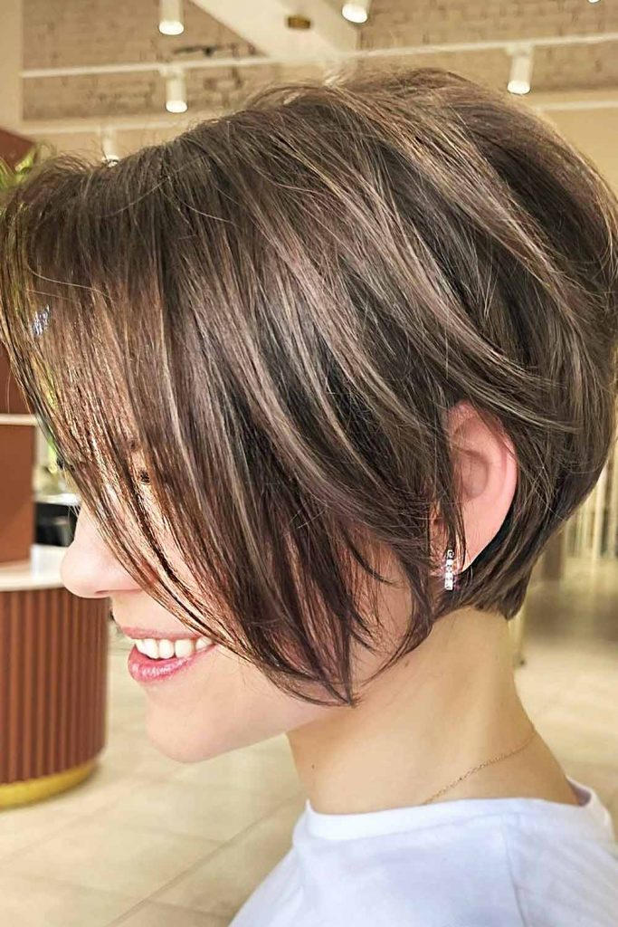 Long Straight Pixie #layeredhaircuts #layeredhair #haircuts