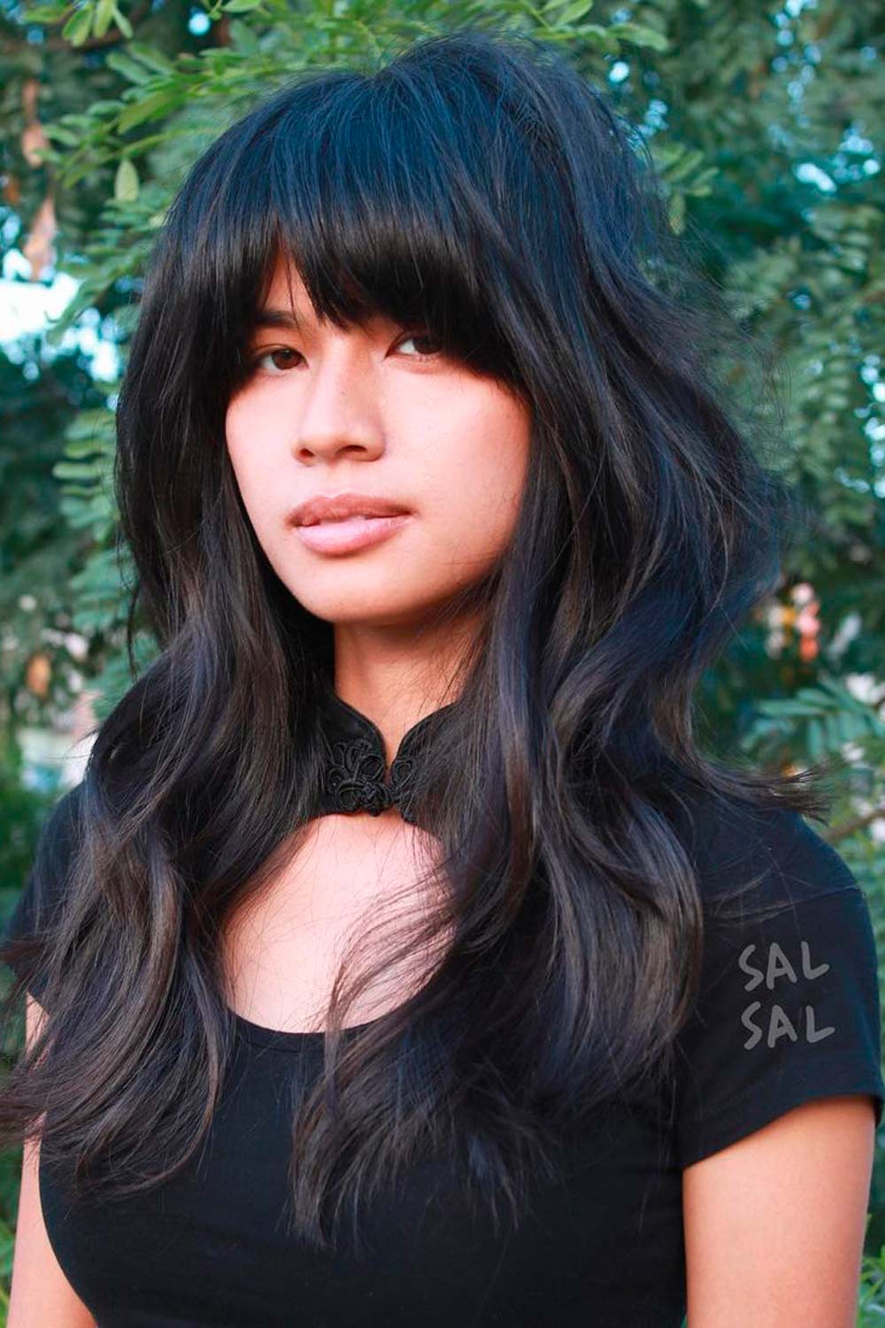 Thick Bangs And Long Haircuts