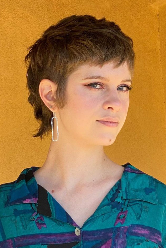 Curly Pixie with Undercut