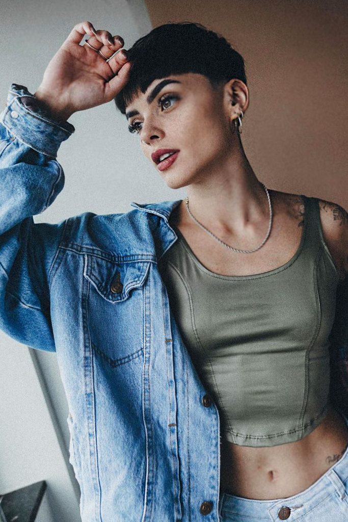 Modern Bowl Cut with Blunt Bangs