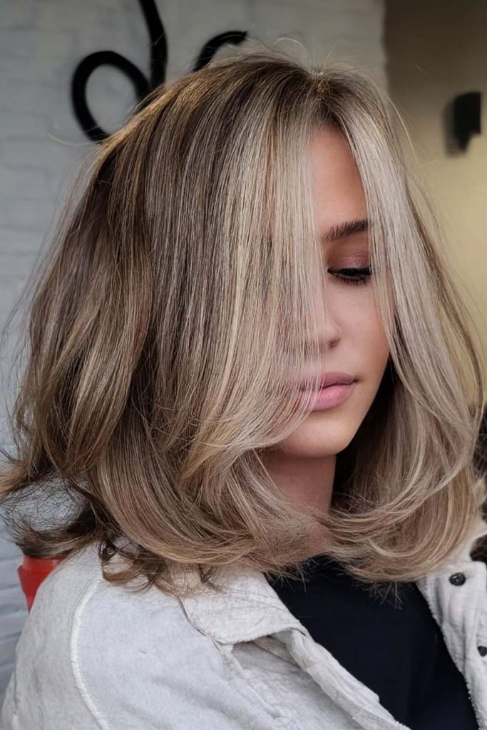 Medium Cut with Flipped Up Layers