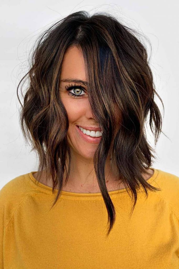 Asymmetrical Half-Bob #mediumlayeredhair #mediumhair #layeredhair