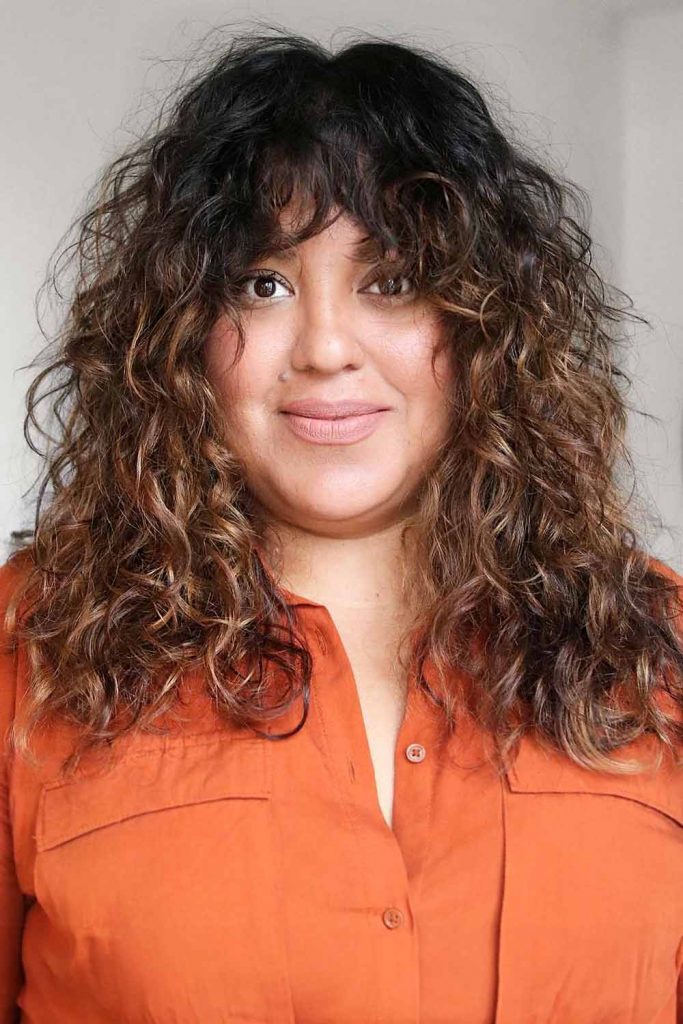 Curly Shag #mediumlayeredhair #mediumhair #layeredhair