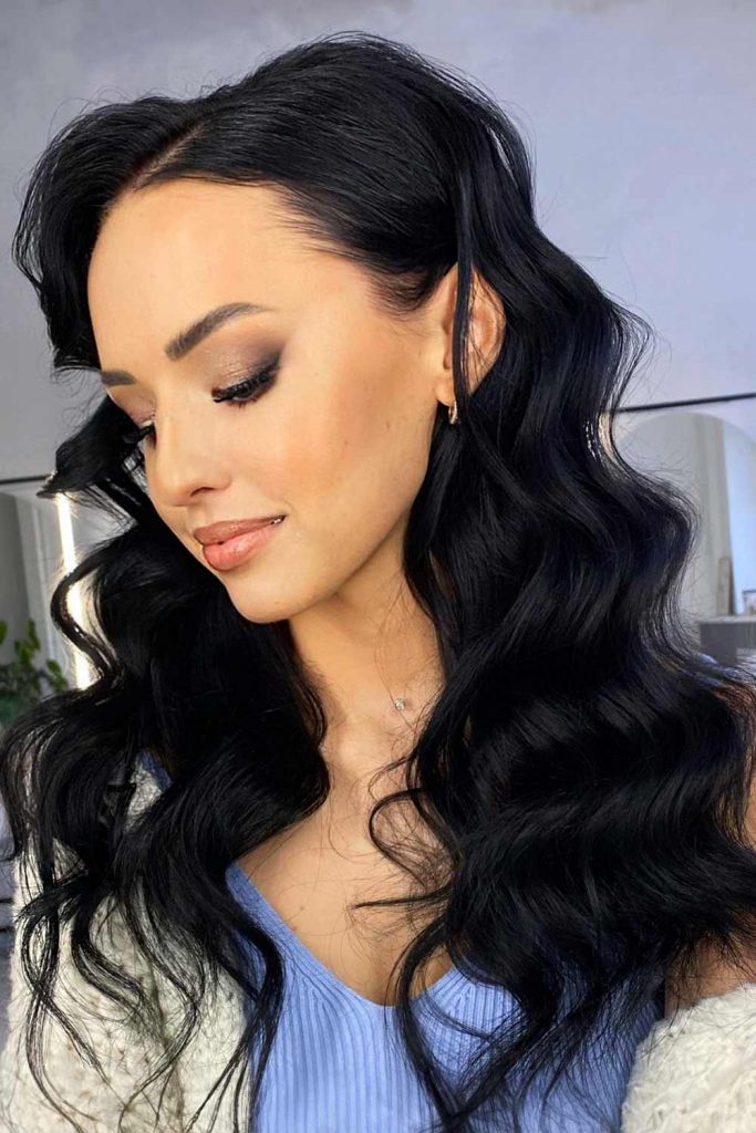 Polished Waves Medium Hair #mediumlayeredhair #mediumhair #layeredhair